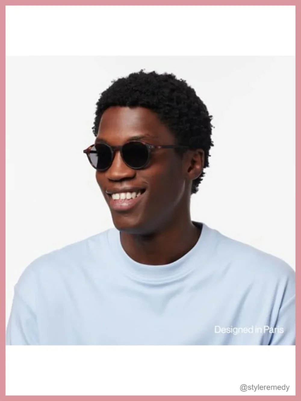 Unisex Round Sunglasses UV Protection Bio-Based Frame Flex Hinges